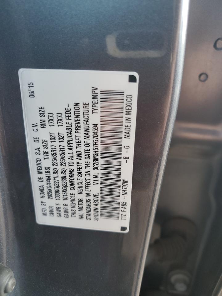 2015 Honda Cr-V Ex VIN: 3CZRM3H57FG704594 Lot: 82534685