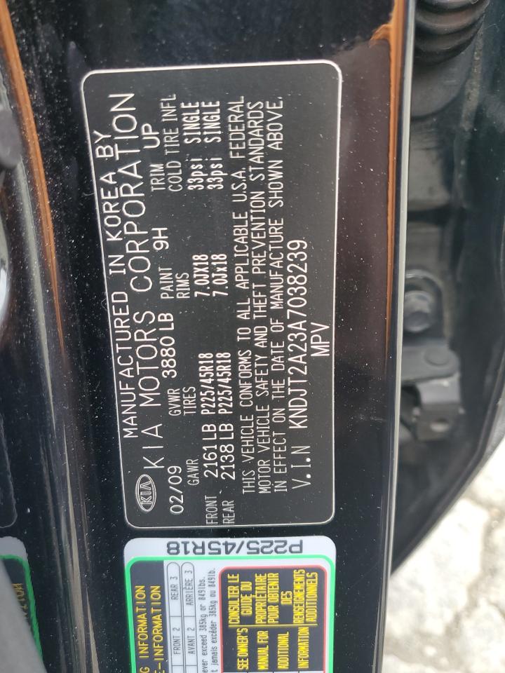 2010 Kia Soul + VIN: KNDJT2A23A7038239 Lot: 84584625
