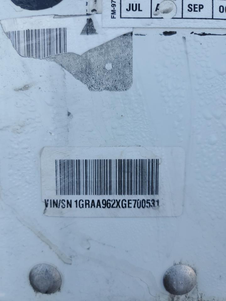 2016 Reefer - Refrigerated Van Trailer VIN: 1GRAA962XGE700531 Lot: 94396785