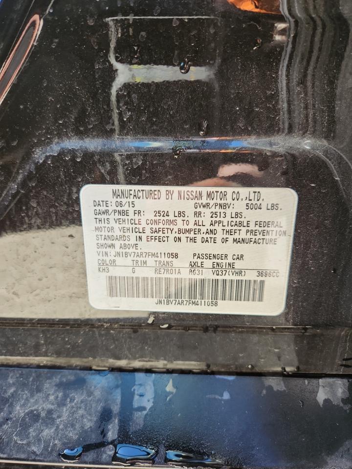 2015 Infiniti Q50 Base VIN: JN1BV7AR7FM411058 Lot: 82289785