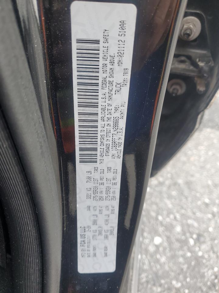 2020 Ram 1500 Big Horn/Lone Star VIN: 1C6SRFFT7LN288665 Lot: 86126495