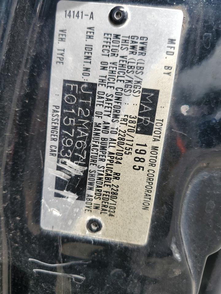 1985 Toyota Supra VIN: JT2MA67L1F0157930 Lot: 86068935