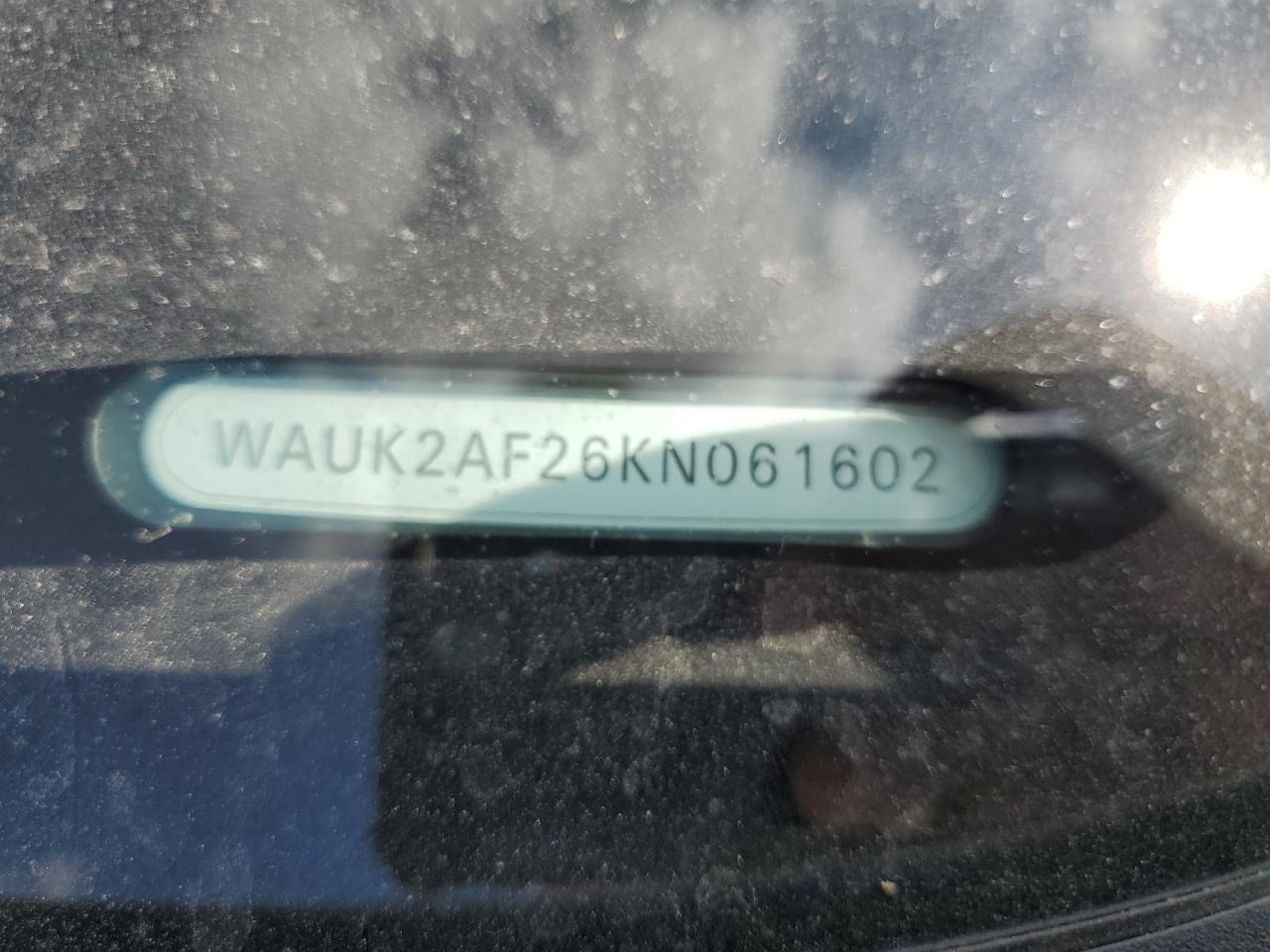 2019 Audi A6 Premium VIN: WAUK2AF26KN061602 Lot: 86505185