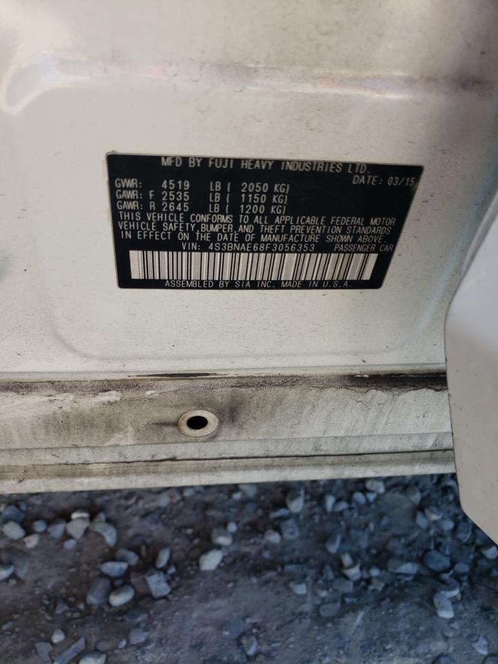 2015 Subaru Legacy 2.5I Premium VIN: 4S3BNAE68F3056353 Lot: 85554425