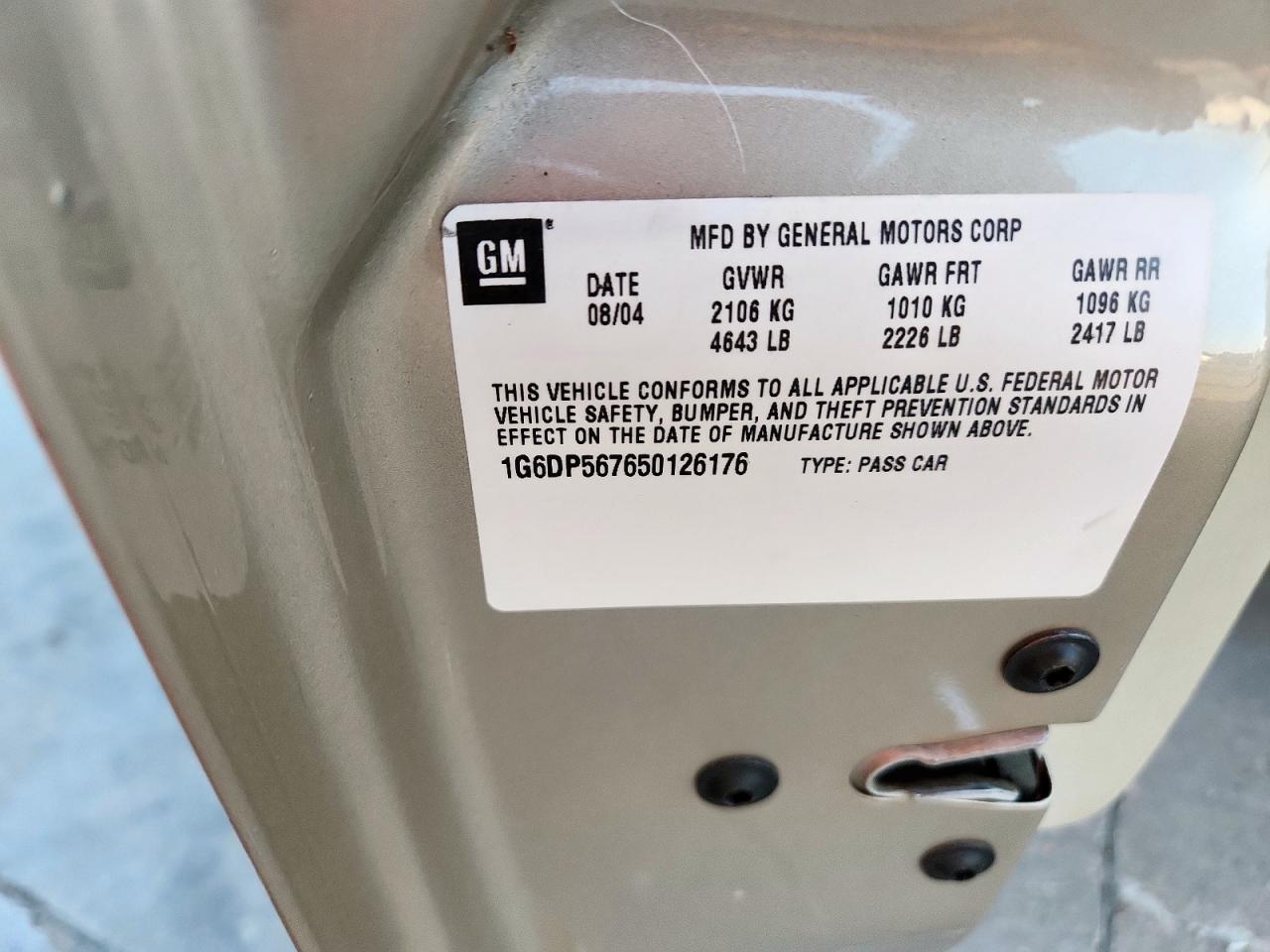 2016 Cadillac Cts Hi Feature V6 VIN: 1G6DP567650126176 Lot: 84396405