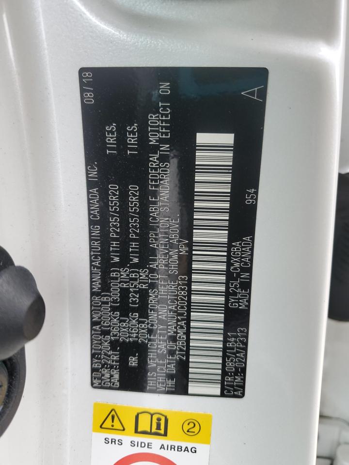 2018 Lexus Rx 450H Base VIN: 2T2BGMCA1JC028313 Lot: 82275705