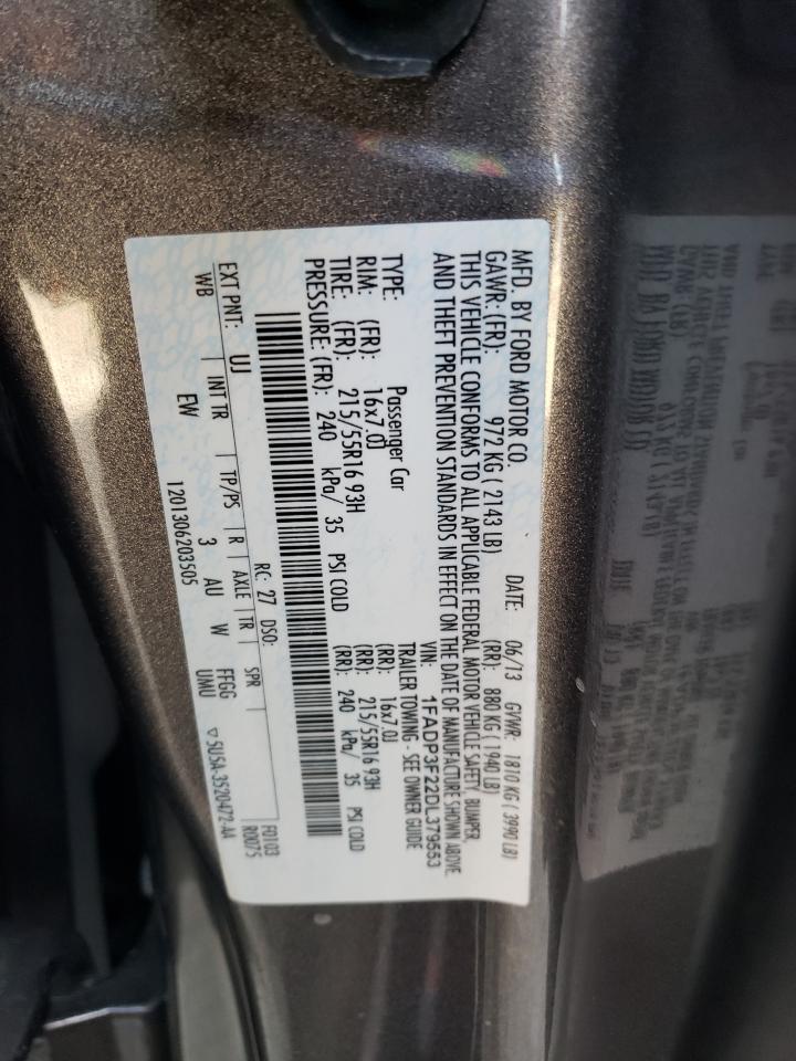 2013 Ford Focus Se VIN: 1FADP3F22DL379553 Lot: 84940265