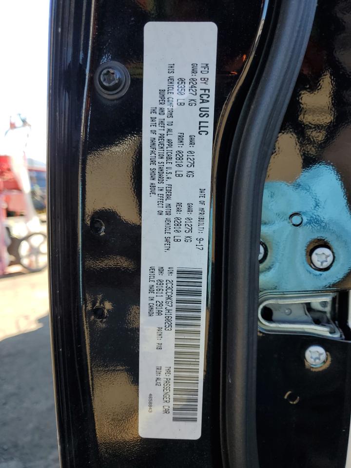 2018 Chrysler 300 Limited VIN: 2C3CCAKG7JH160253 Lot: 82302975