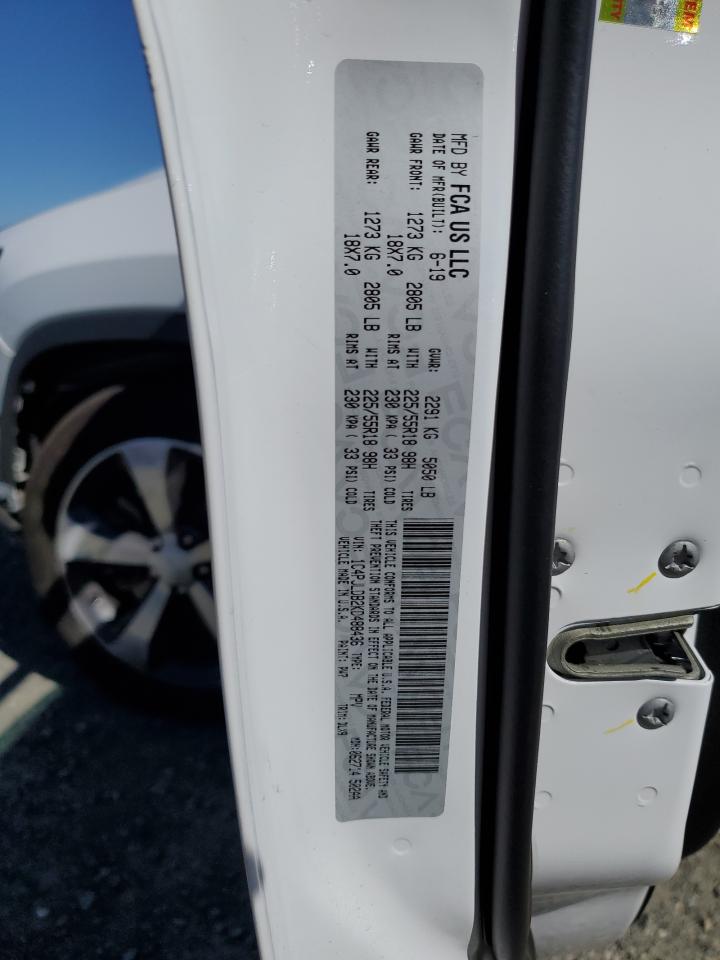 2019 Jeep Cherokee Limited VIN: 1C4PJLDB2KD488436 Lot: 85374745