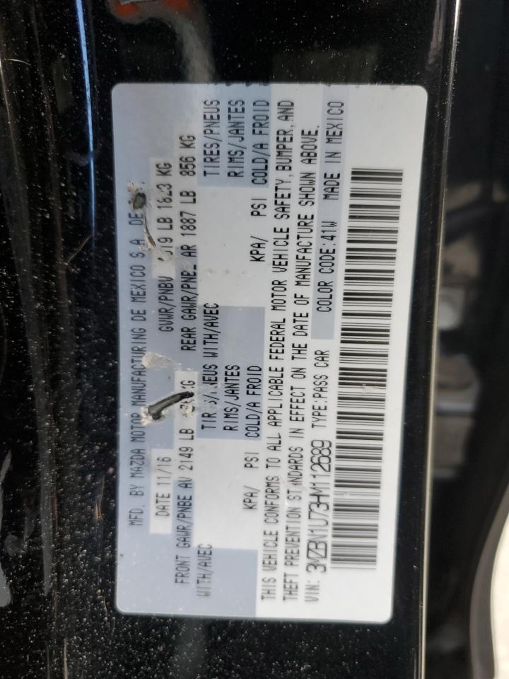 2017 Mazda 3 Sport VIN: 3MZBN1U73HM112689 Lot: 86318675