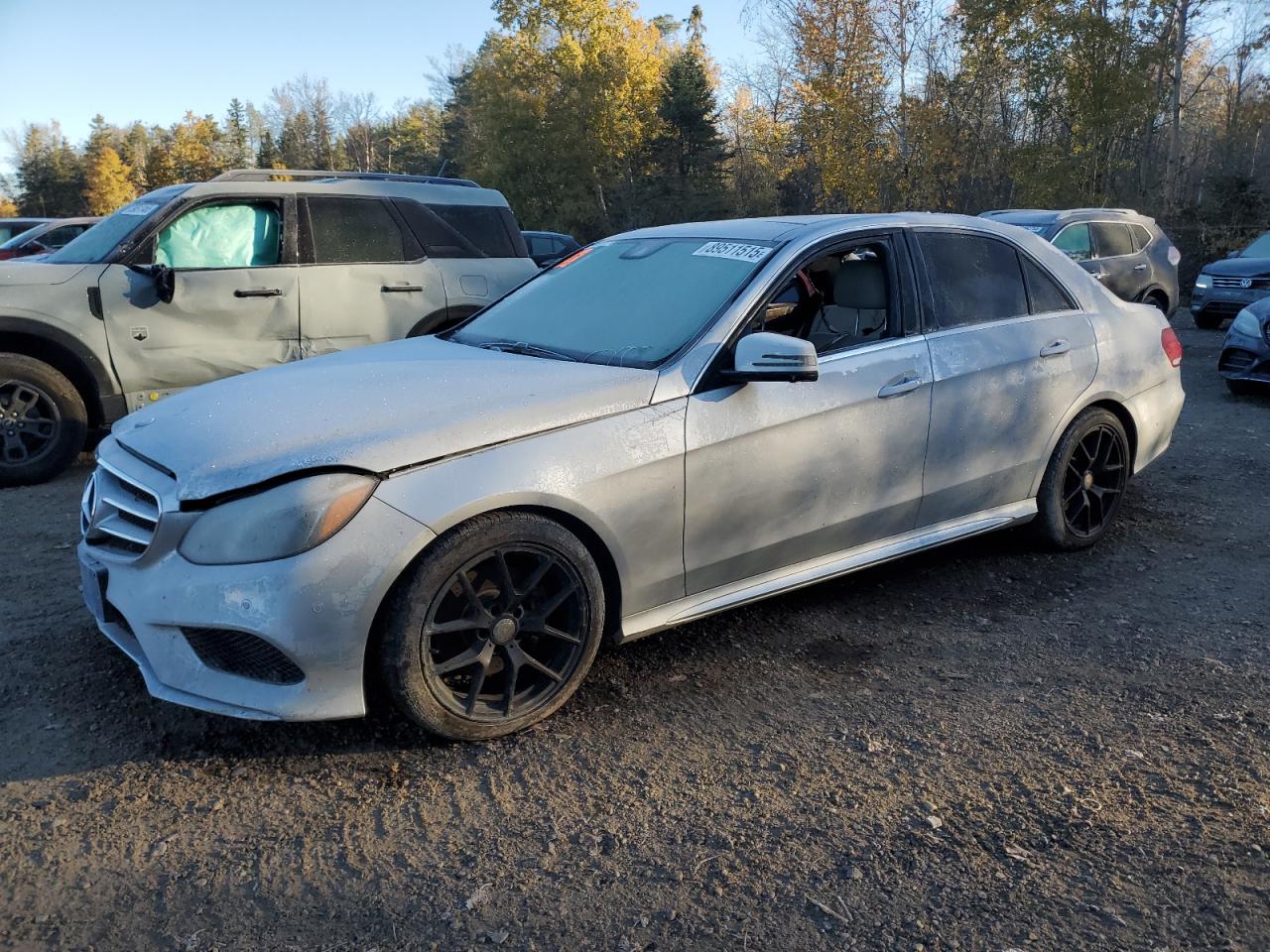 2015 Mercedes-Benz E 400 4Matic silver sedan gas WDDHF6HB2FB145652 photo #1