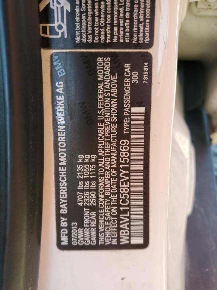 2014 BMW X1 xDrive28I VIN: WBAVL1C58EVY15869 Lot: 84724035