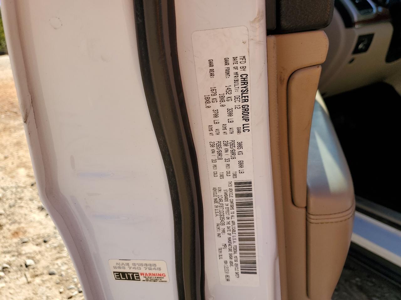 2013 Jeep Grand Cherokee Limited VIN: 1C4RJFBT1DC635439 Lot: 82392455