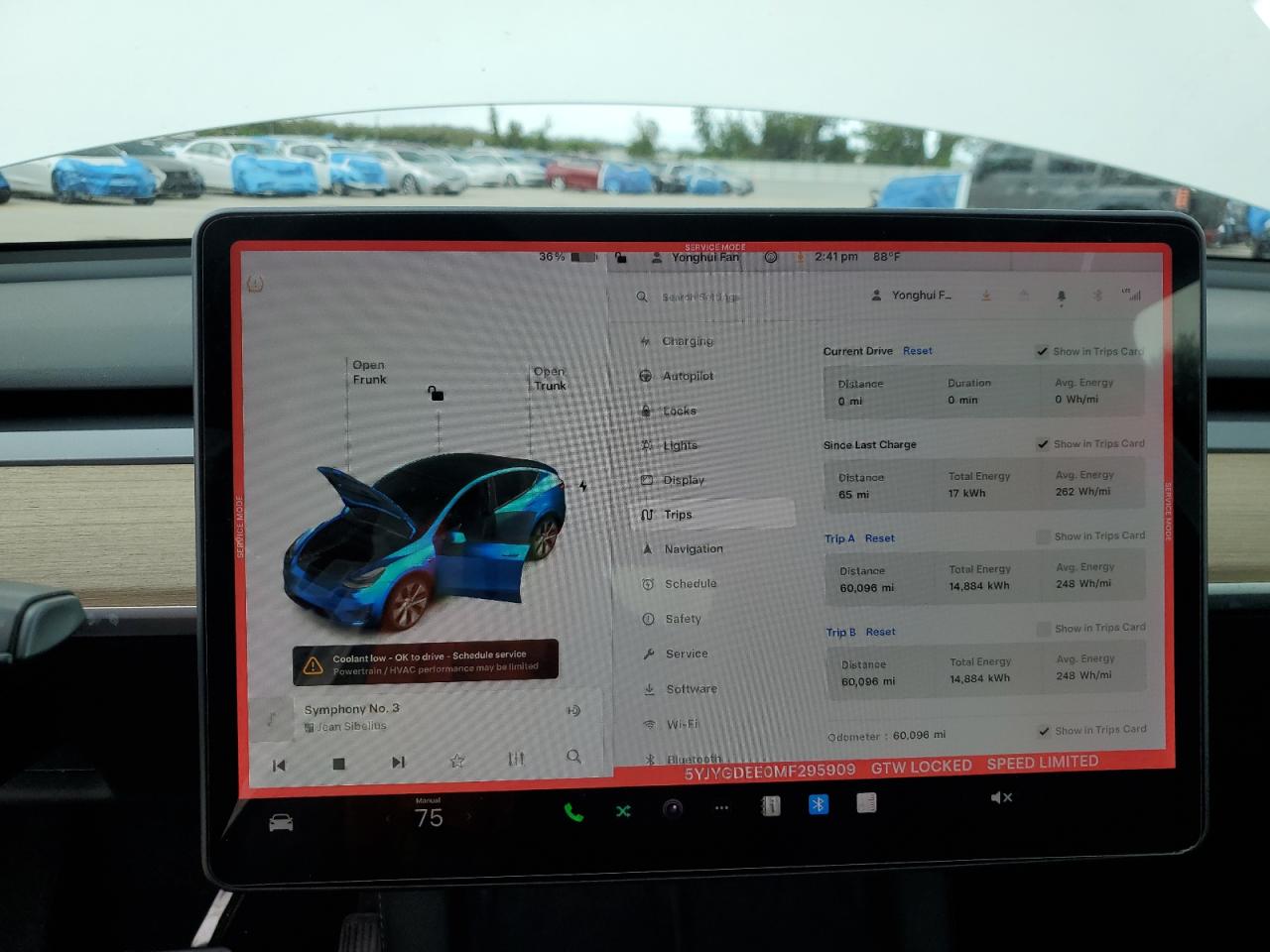 2021 Tesla Model Y VIN: 5YJYGDEE0MF295909 Lot: 81913475
