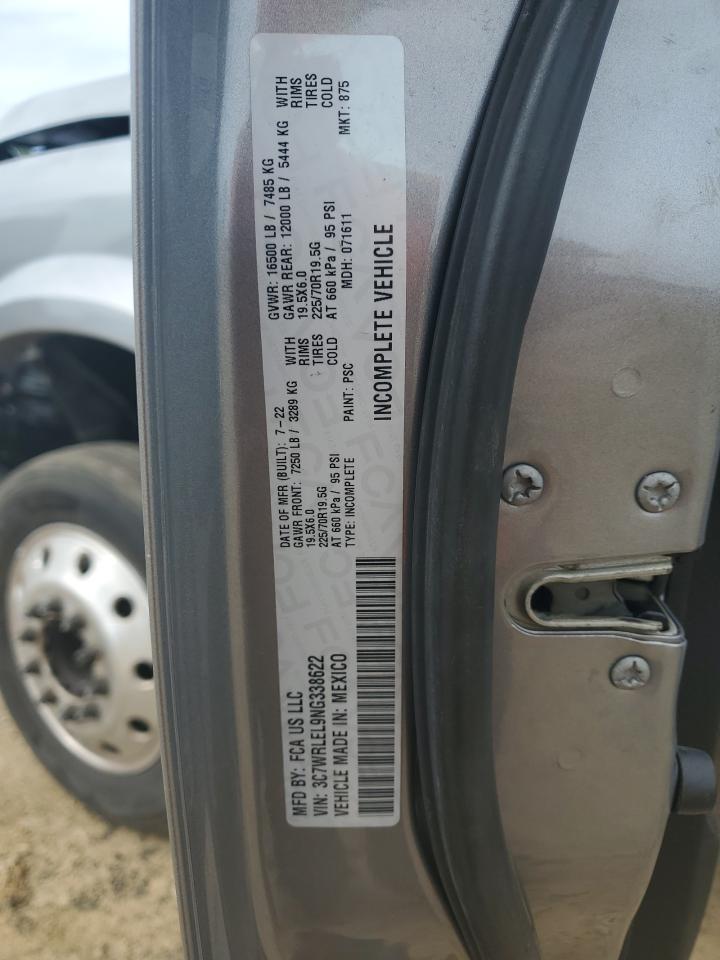 2022 Ram 4500 VIN: 3C7WRLEL9NG338622 Lot: 85356405