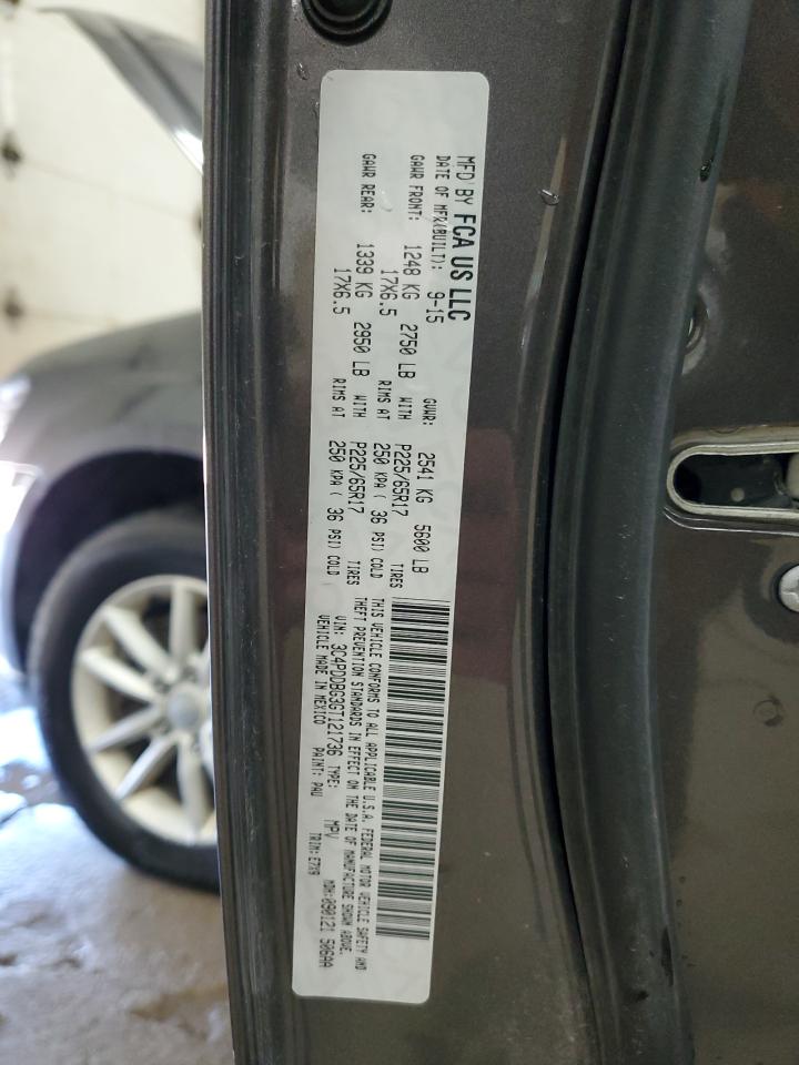 2016 Dodge Journey Sxt VIN: 3C4PDDBG3GT121736 Lot: 85883685