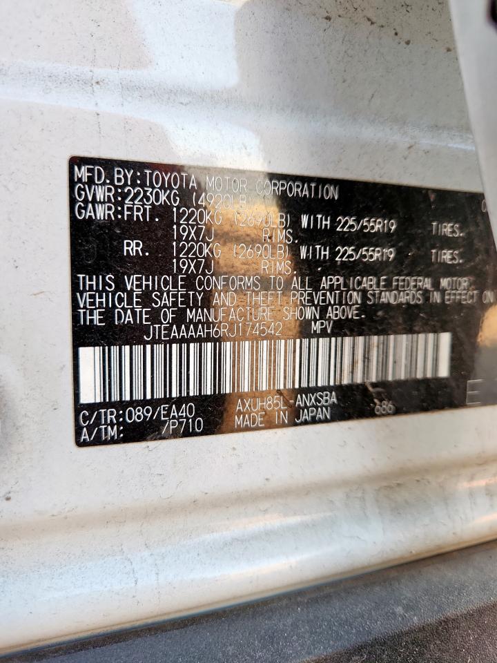 2024 Toyota Venza Le VIN: JTEAAAAH6RJ174542 Lot: 82264795