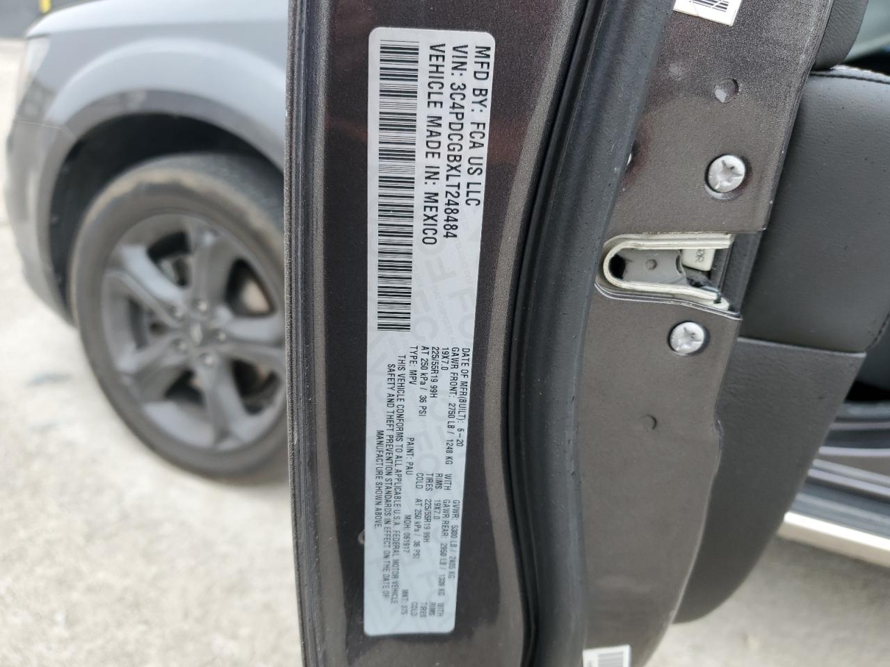 2020 Dodge Journey Crossroad VIN: 3C4PDCGBXLT248484 Lot: 85958845