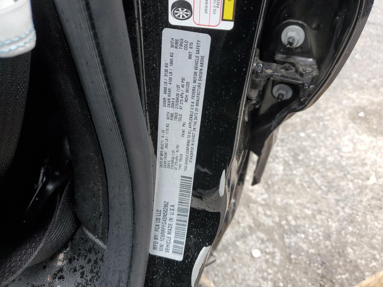 2025 Ram 1500 Big Horn/Lone Star VIN: 1C6RRFFG4SN582962 Lot: 86864675