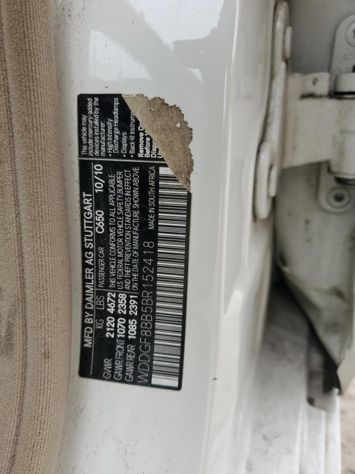 2011 Mercedes-Benz C 300 4Matic VIN: WDDGF8BB5BR152418 Lot: 82305995