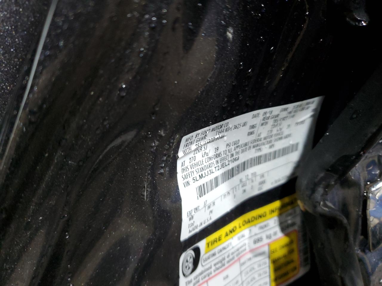 2018 Lincoln Navigator L Reserve VIN: 5LMJJ3LT2JEL21060 Lot: 89463935