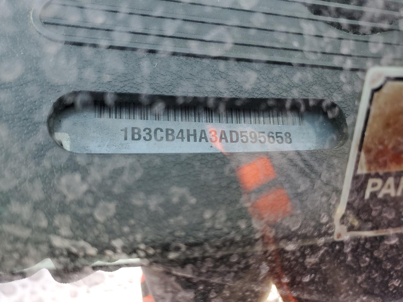 2010 Dodge Caliber Sxt VIN: 1B3CB4HA3AD595658 Lot: 85376495