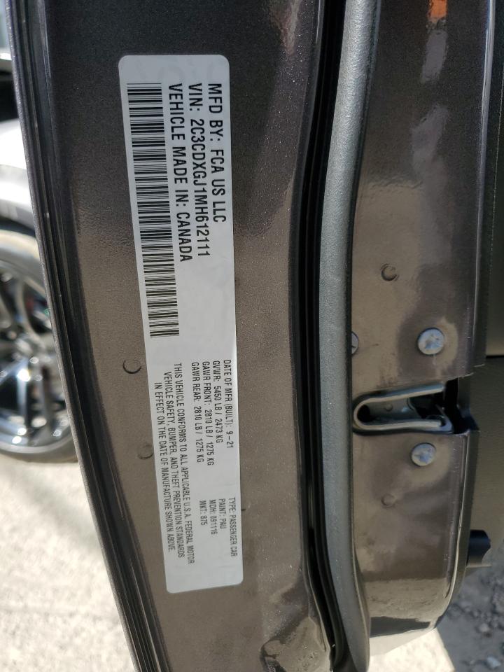 2021 Dodge Charger Scat Pack VIN: 2C3CDXGJ1MH612111 Lot: 82197705