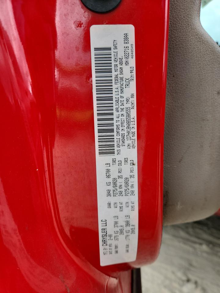2008 Dodge Ram 1500 St VIN: 1D7HA18N08S580555 Lot: 81961525