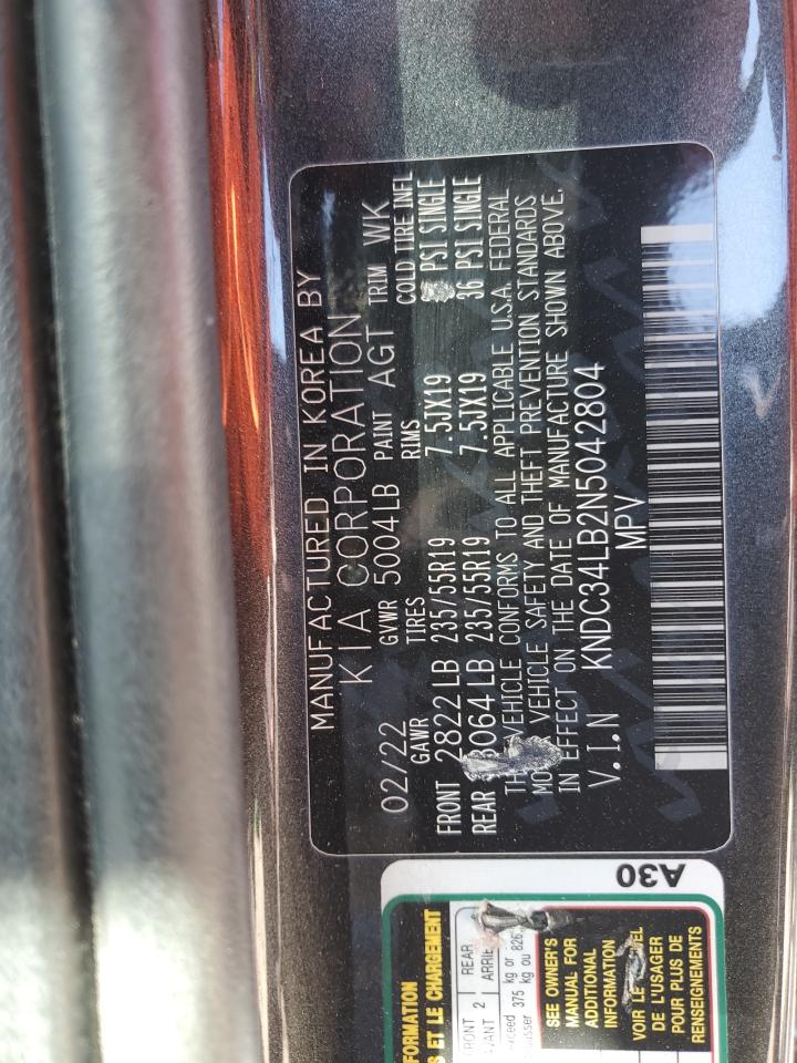 2022 Kia Ev6 Light VIN: KNDC34LB2N5042804 Lot: 84917625