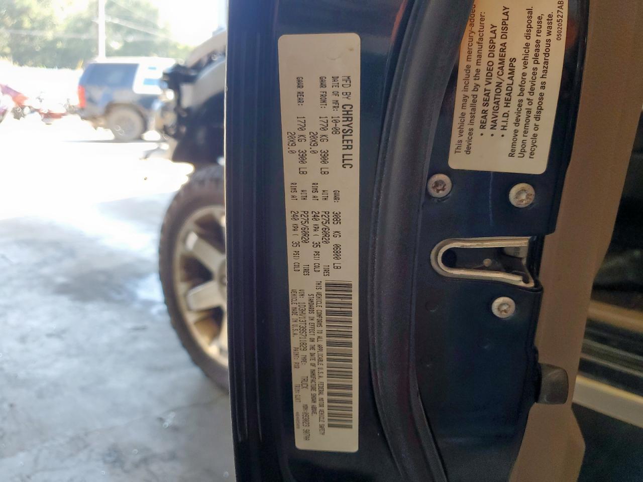 2009 Dodge Ram 1500 VIN: 1D3HV13T39S711829 Lot: 86075685