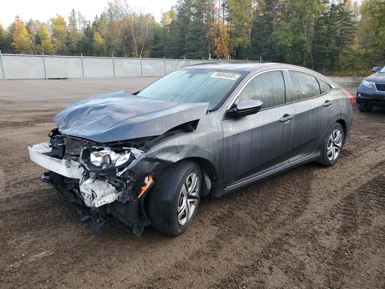 2018 Honda Civic Lx charcoal null gas 2HGFC2F56JH019537 photo #1