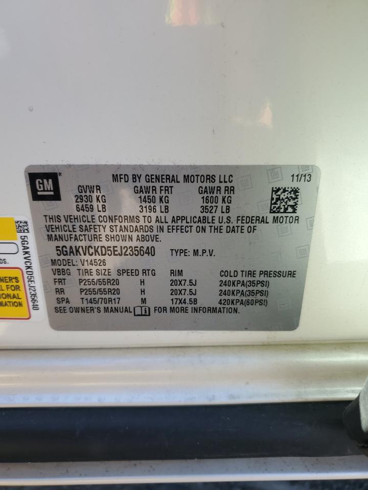 2014 Buick Enclave VIN: 5GAKVCKD5EJ235640 Lot: 89728995