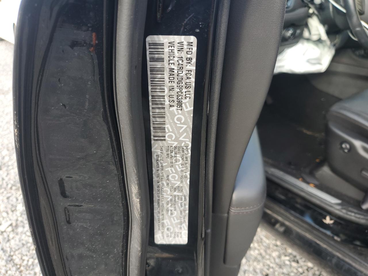 2023 Dodge Durango Gt VIN: 1C4RDJDG9PC639057 Lot: 91111935