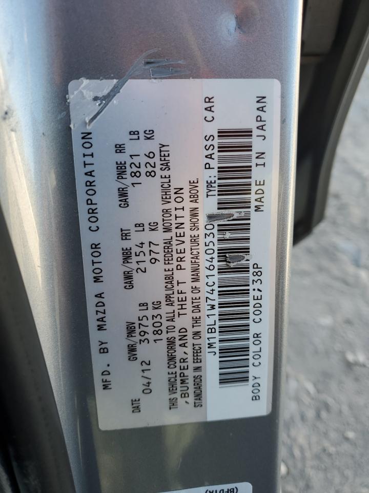 2012 Mazda 3 I VIN: JM1BL1W74C1240530 Lot: 87013775