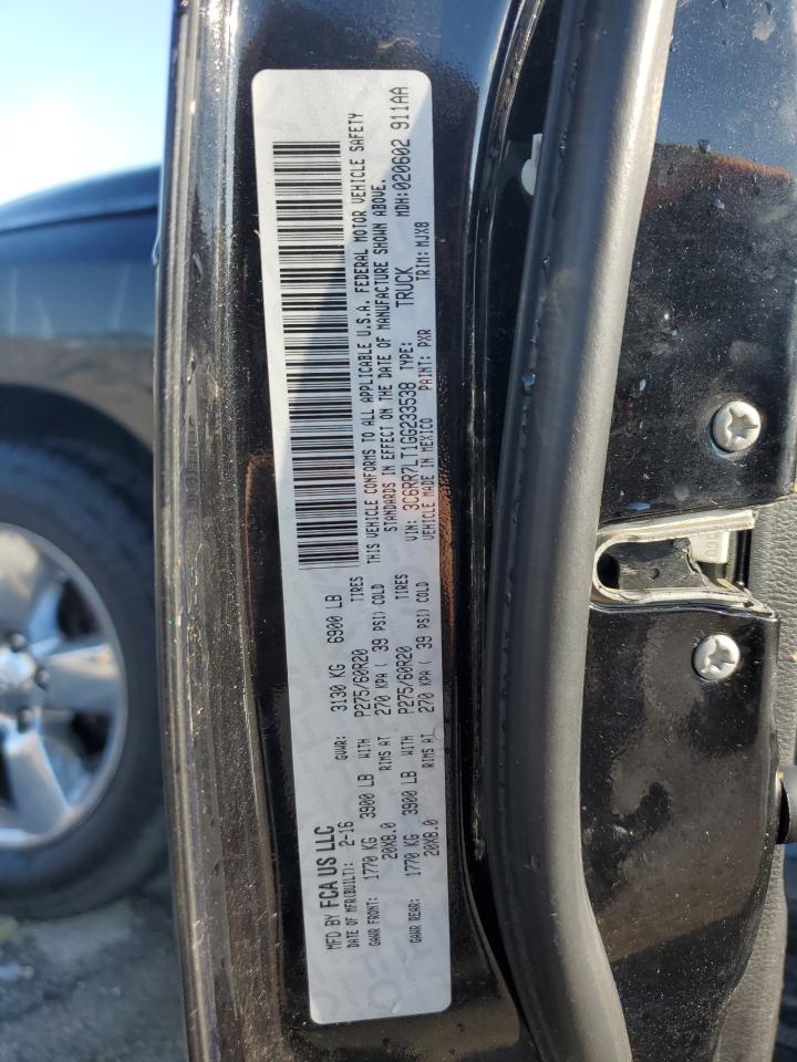 2016 Ram 1500 Slt VIN: 3C6RR7LT1GG233538 Lot: 90627865