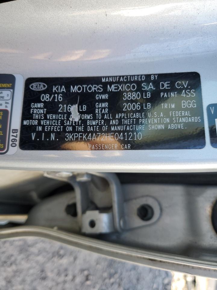 2017 Kia Forte Lx VIN: 3KPFK4A72HE041210 Lot: 82337385