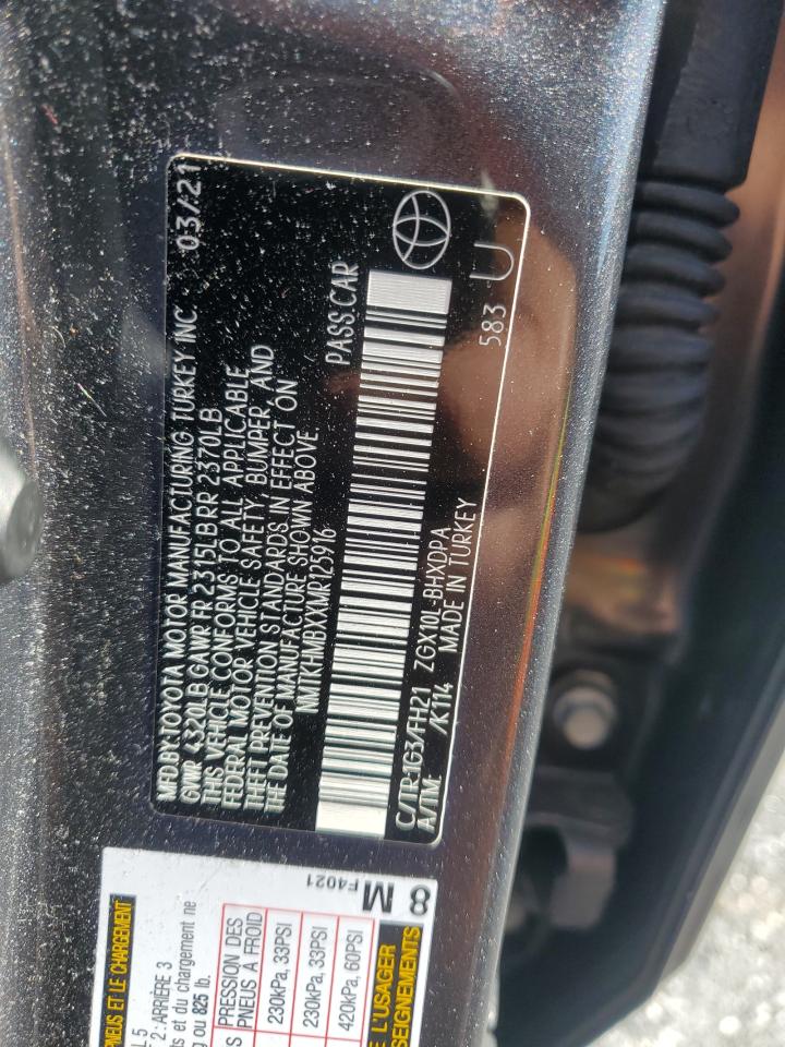 2021 Toyota C-Hr Xle VIN: NMTKHMBXXMR125916 Lot: 81980715