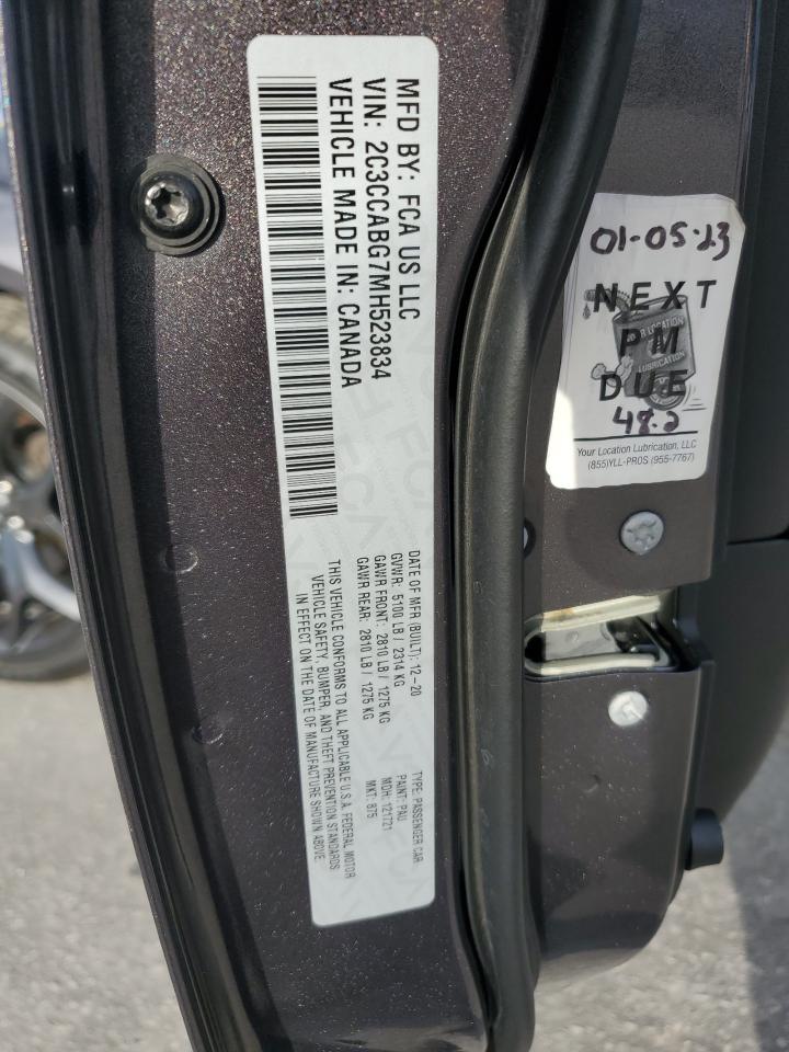 2021 Chrysler 300 S VIN: 2C3CCABG7MH523834 Lot: 81984235