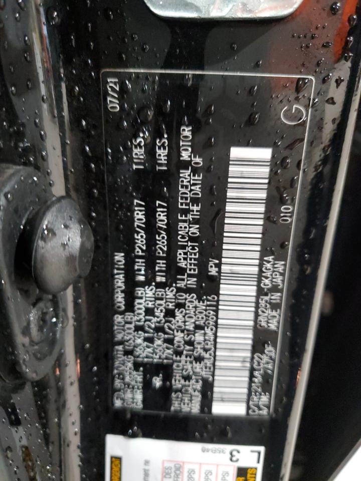 2021 Toyota 4Runner Sr5 Premium VIN: JTERU5JR4M5969116 Lot: 90367505