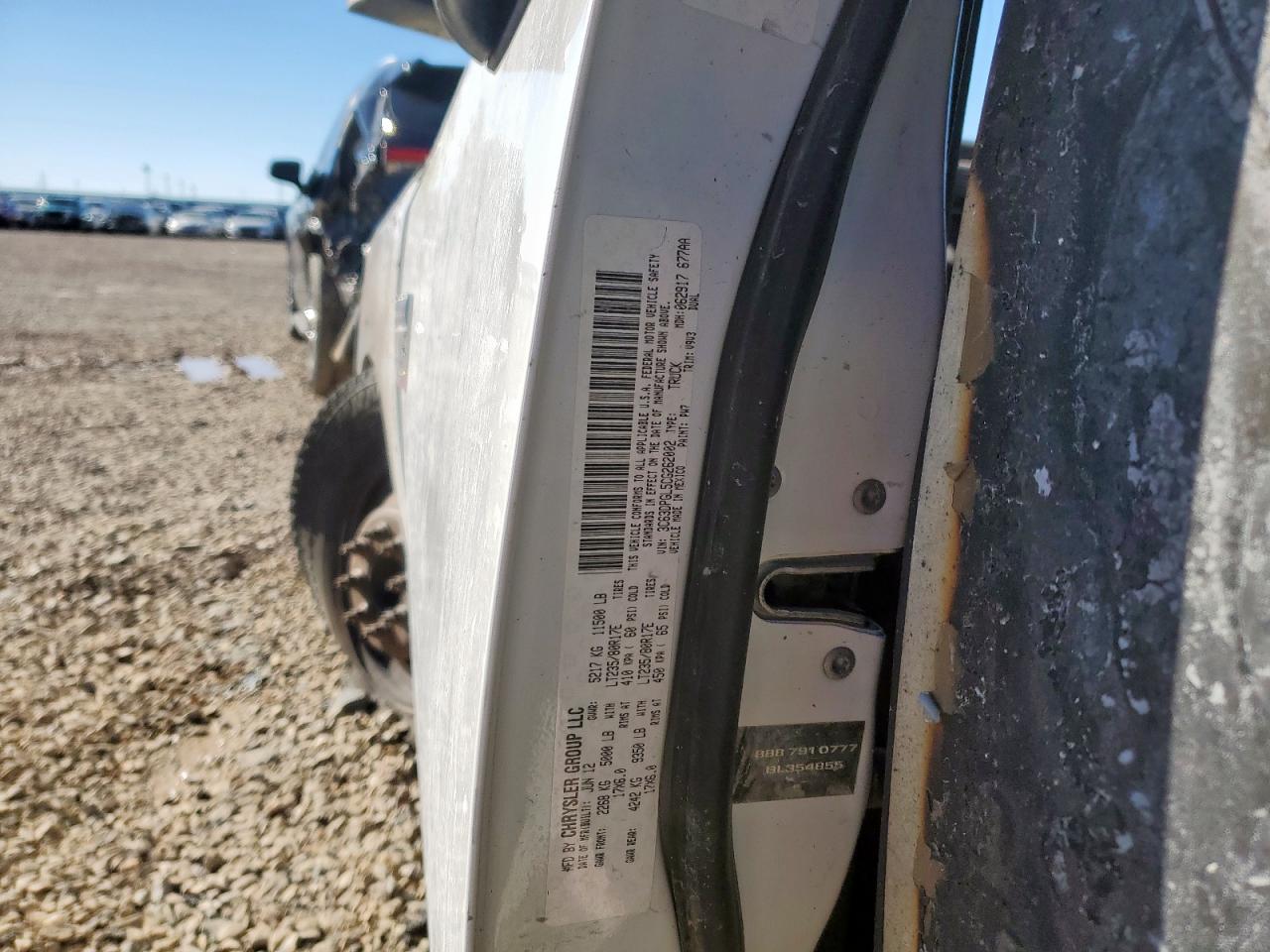 2012 Dodge Ram 3500 St VIN: 3C63DPGL5CG262002 Lot: 90454565