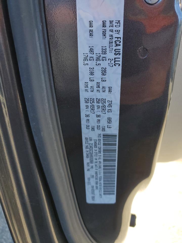 2017 Dodge Grand Caravan Sxt VIN: 2C4RDGCG8HR692880 Lot: 82587425