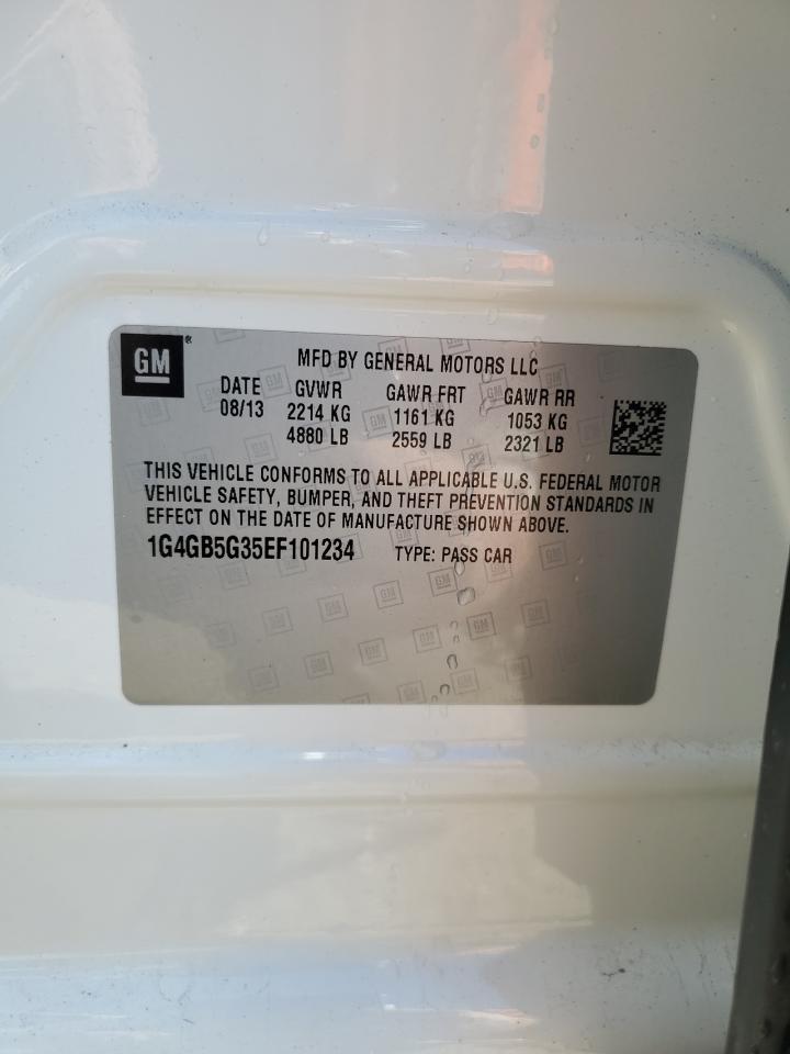 2014 Buick Lacrosse VIN: 1G4GB5G35EF101234 Lot: 85572575