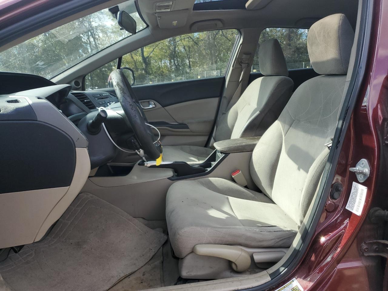 2012 Honda Civic Ex VIN: 2HGFB2F87CH516354 Lot: 86873705