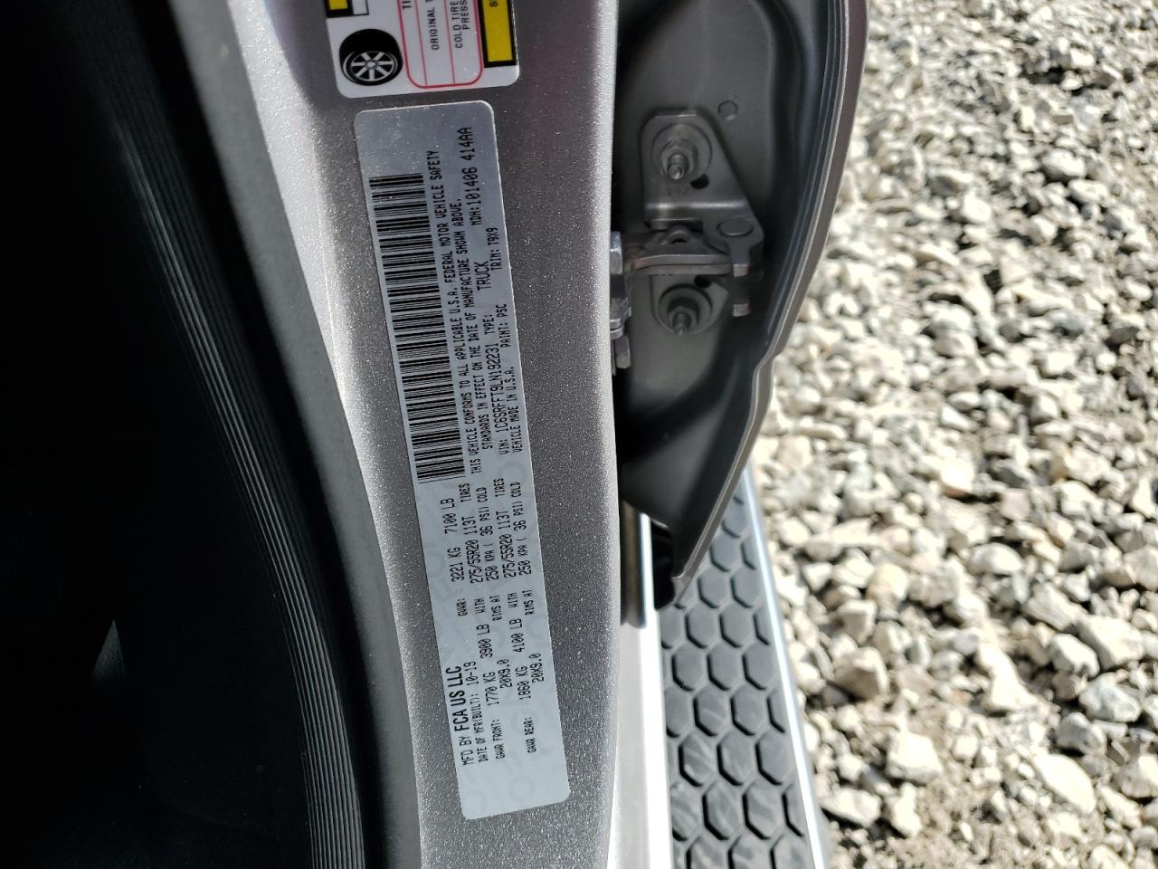 2020 Ram 1500 Big Horn/Lone Star VIN: 1C6SRFFT9LN192231 Lot: 81872365