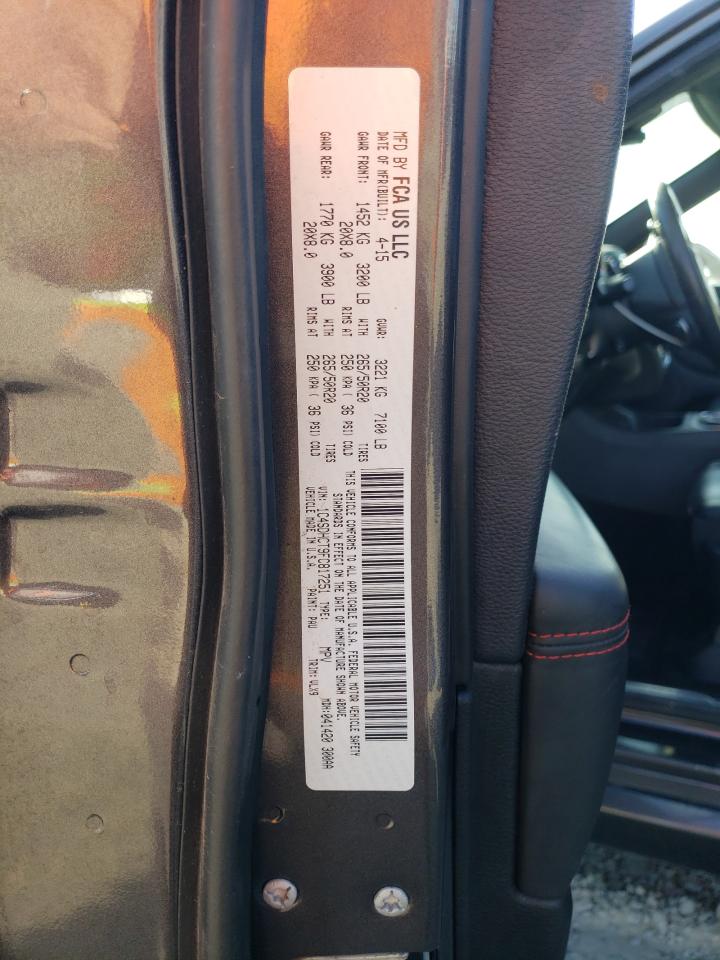 2015 Dodge Durango R/T VIN: 1C4SDHCT9FC817251 Lot: 86144975