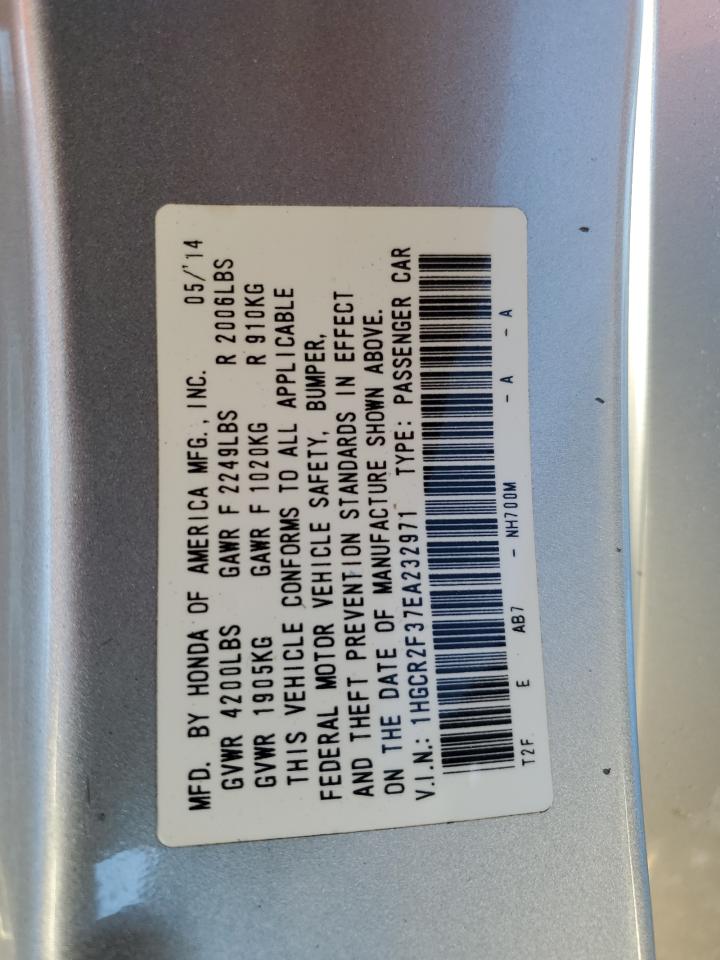 2014 Honda Accord Lx VIN: 1HGCR2F37EA232971 Lot: 84592475