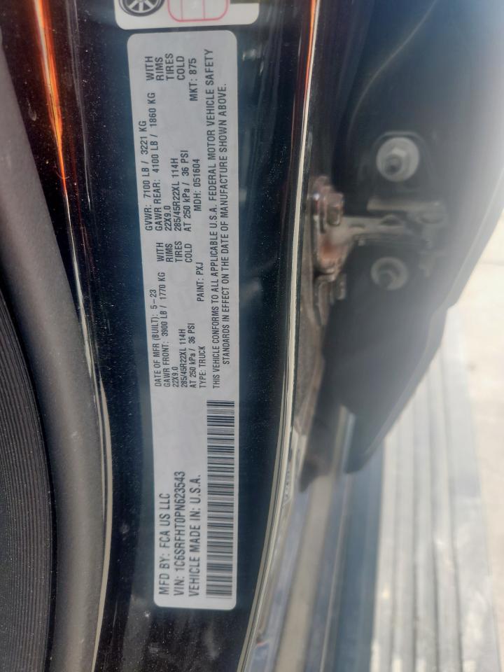 2023 Ram 1500 Limited VIN: 1C6SRFHT0PN623543 Lot: 85720155