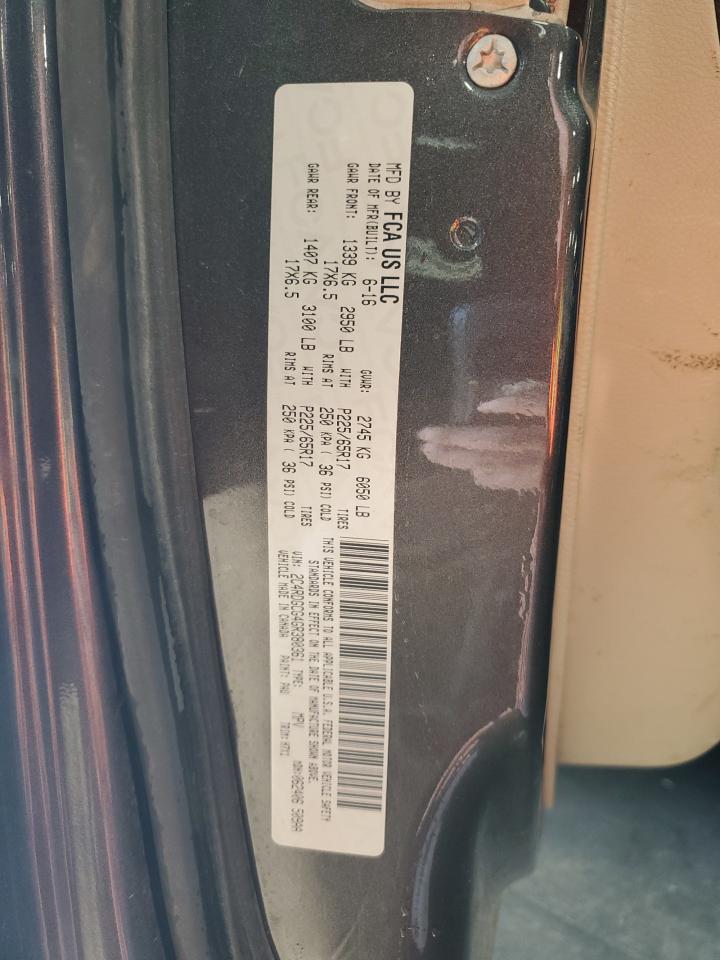 2016 Dodge Grand Caravan Sxt VIN: 2C4RDGCG4GR380361 Lot: 85730275