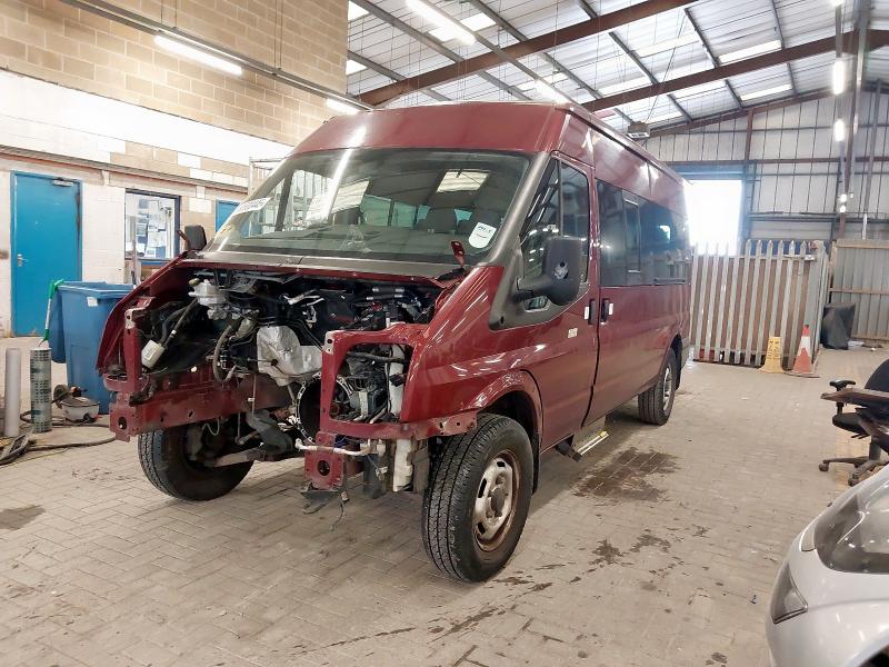 2012 FORD TRANSIT MEDIUM ROOF 14 SEATER TDCI 135PS for sale at Copart SANDWICH