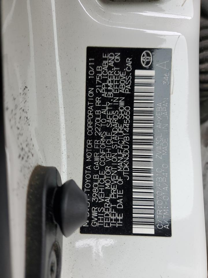 2011 Toyota Prius VIN: JTDKN3DU7B1445650 Lot: 82322425